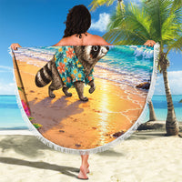 Hot Jimothy Summer Beach Blanket Funny Seattle Raccoon