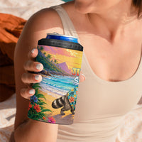 Hot Jimothy Summer 4 in 1 Can Cooler Tumbler Funny Seattle Raccoon
