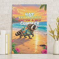Hot Jimothy Summer Canvas Wall Art Funny Seattle Raccoon