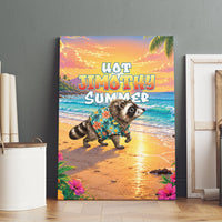 Hot Jimothy Summer Canvas Wall Art Funny Seattle Raccoon