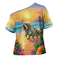Hot Jimothy Summer Cross Shoulder Shirt Funny Seattle Raccoon