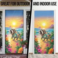 Hot Jimothy Summer Door Cover Funny Seattle Raccoon