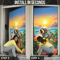 Hot Jimothy Summer Door Cover Funny Seattle Raccoon