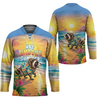 Hot Jimothy Summer Hockey Jersey Funny Seattle Raccoon