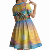 Hot Jimothy Summer Kid Short Sleeve Dress Funny Seattle Raccoon