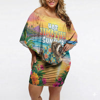 Hot Jimothy Summer Off Shoulder Short Dress Funny Seattle Raccoon