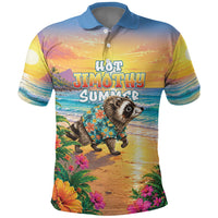 Hot Jimothy Summer Polo Shirt Funny Seattle Raccoon