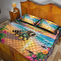 Hot Jimothy Summer Quilt Bed Set Funny Seattle Raccoon