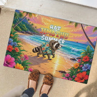 Hot Jimothy Summer Rubber Doormat Funny Seattle Raccoon