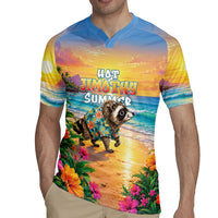 Hot Jimothy Summer Rugby Jersey Funny Seattle Raccoon