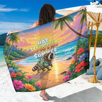 Hot Jimothy Summer Sarong Funny Seattle Raccoon