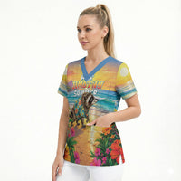 Hot Jimothy Summer Scrub Top Funny Seattle Raccoon