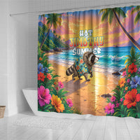 Hot Jimothy Summer Shower Curtain Funny Seattle Raccoon