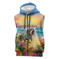 Hot Jimothy Summer Sleeveless Zip Hoodie Funny Seattle Raccoon