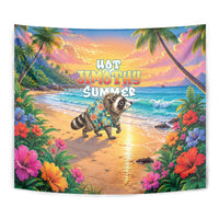 Hot Jimothy Summer Tapestry Funny Seattle Raccoon