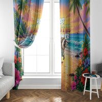 Hot Jimothy Summer Window Curtain Funny Seattle Raccoon