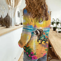 Hot Jimothy Summer Women Casual Shirt Funny Seattle Raccoon