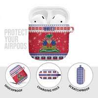 Haiti Christmas AirPods Case Coat Of Arms Jwaye Nwel - Wonder Print Shop