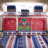 Haiti Christmas Back Car Seat Cover Coat Of Arms Jwaye Nwel - Wonder Print Shop