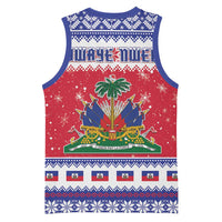 Haiti Christmas Basketball Jersey Coat Of Arms Jwaye Nwel - Wonder Print Shop