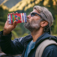 Haiti Christmas 4 in 1 Can Cooler Tumbler Coat Of Arms Jwaye Nwel - Wonder Print Shop