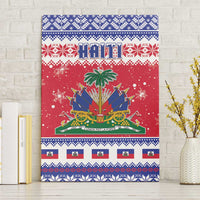 Haiti Christmas Canvas Wall Art Coat Of Arms Jwaye Nwel - Wonder Print Shop