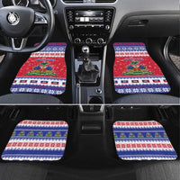 Haiti Christmas Car Mats Coat Of Arms Jwaye Nwel - Wonder Print Shop