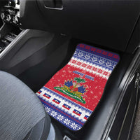 Haiti Christmas Car Mats Coat Of Arms Jwaye Nwel - Wonder Print Shop
