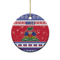Haiti Christmas Ceramic Ornament Coat Of Arms Jwaye Nwel - Wonder Print Shop