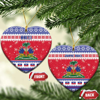 Haiti Christmas Ceramic Ornament Coat Of Arms Jwaye Nwel - Wonder Print Shop