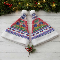 Haiti Christmas Santa Hat Coat Of Arms Jwaye Nwel - Wonder Print Shop