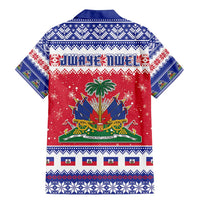 Haiti Christmas Family Matching Mermaid Dress and Hawaiian Shirt Coat Of Arms Jwaye Nwel - Wonder Print Shop
