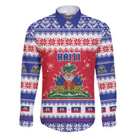 Haiti Christmas Family Matching Short Sleeve Bodycon Dress and Hawaiian Shirt Coat Of Arms Jwaye Nwel - Wonder Print Shop