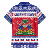 Haiti Christmas Family Matching Tank Maxi Dress and Hawaiian Shirt Coat Of Arms Jwaye Nwel - Wonder Print Shop