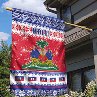 Haiti Christmas Garden Flag Coat Of Arms Jwaye Nwel - Wonder Print Shop