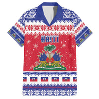 Haiti Christmas Hawaiian Shirt Coat Of Arms Jwaye Nwel - Wonder Print Shop