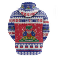 Haiti Christmas Hoodie Coat Of Arms Jwaye Nwel - Wonder Print Shop
