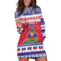 Haiti Christmas Hoodie Dress Coat Of Arms Jwaye Nwel - Wonder Print Shop