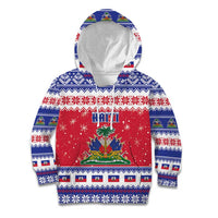 Haiti Christmas Kid Hoodie Coat Of Arms Jwaye Nwel - Wonder Print Shop