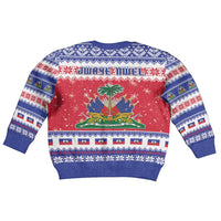 Haiti Christmas Kid Ugly Christmas Sweater Coat Of Arms Jwaye Nwel - Wonder Print Shop