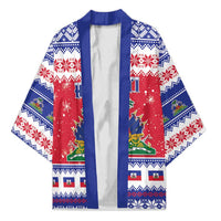 Haiti Christmas Kimono Coat Of Arms Jwaye Nwel - Wonder Print Shop