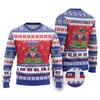 Haiti Christmas Ugly Christmas Sweater Coat Of Arms Jwaye Nwel - Wonder Print Shop