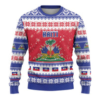 Haiti Christmas Ugly Christmas Sweater Coat Of Arms Jwaye Nwel - Wonder Print Shop