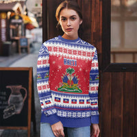 Haiti Christmas Ugly Christmas Sweater Coat Of Arms Jwaye Nwel - Wonder Print Shop