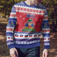 Haiti Christmas Ugly Christmas Sweater Coat Of Arms Jwaye Nwel - Wonder Print Shop