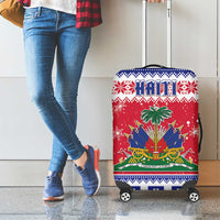 Haiti Christmas Luggage Cover Coat Of Arms Jwaye Nwel - Wonder Print Shop