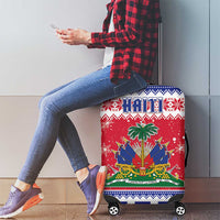 Haiti Christmas Luggage Cover Coat Of Arms Jwaye Nwel - Wonder Print Shop