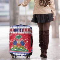 Haiti Christmas Luggage Cover Coat Of Arms Jwaye Nwel - Wonder Print Shop