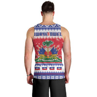 Haiti Christmas Men Tank Top Coat Of Arms Jwaye Nwel - Wonder Print Shop
