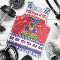 Haiti Christmas Men Tank Top Coat Of Arms Jwaye Nwel - Wonder Print Shop